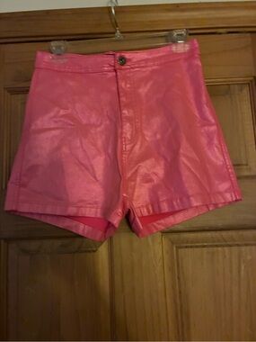 JC & JQ Metallic Pink Shorts